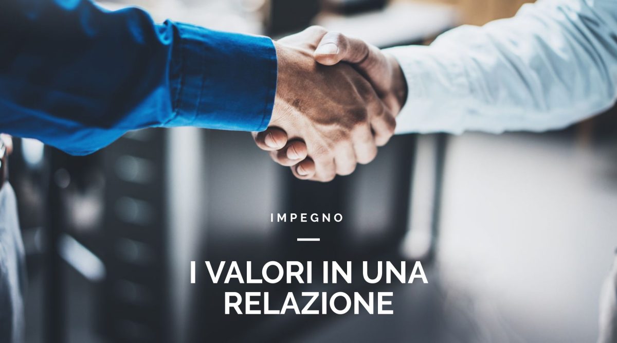 Il valore dell'Impegno e della responsabilità. Stretta di mano.